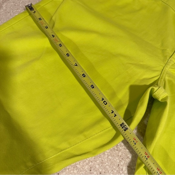 Lane Bryant Plus Size Curvy Fit Sateen Skinny Pants in Neon Yellow/Lime Green 22 - Picture 13 of 15